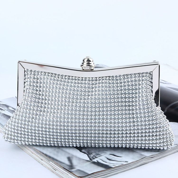 Enkla Rhinestone Bankettkopplingar Och Kvällsväskor