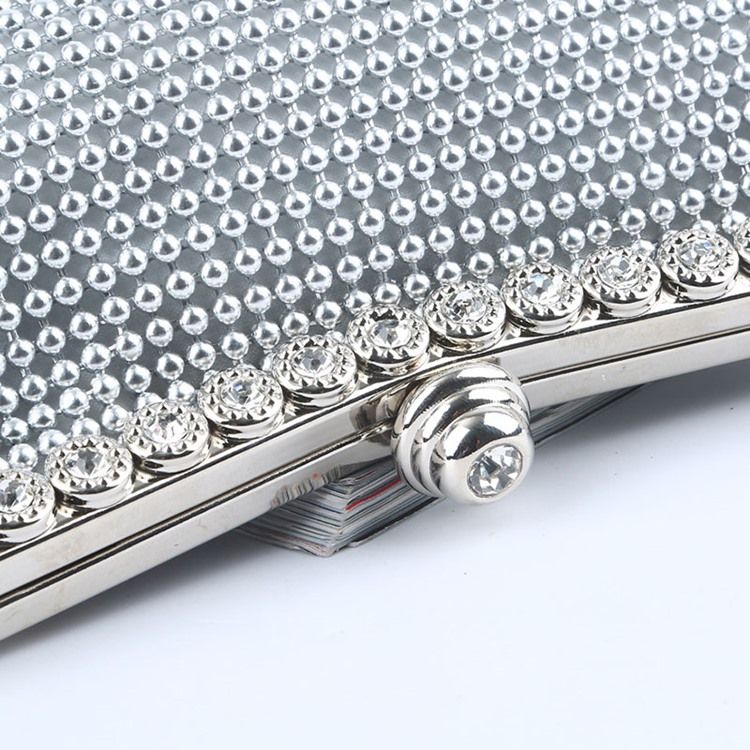 Enkla Rhinestone Bankettkopplingar Och Kvällsväskor
