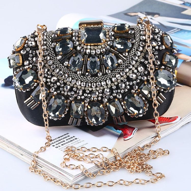 Flap Bankett Rhinestone Clutches & Evening Bags