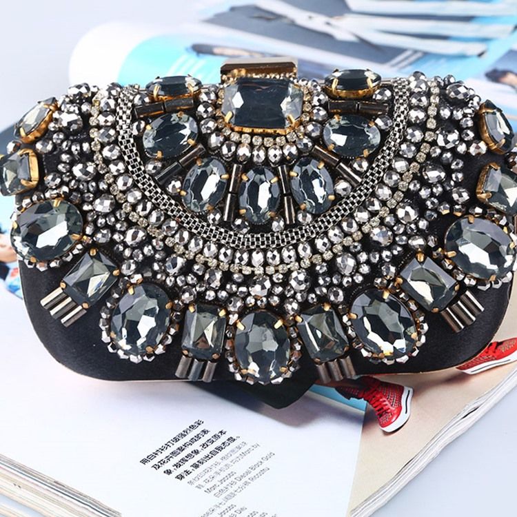 Flap Bankett Rhinestone Clutches & Evening Bags
