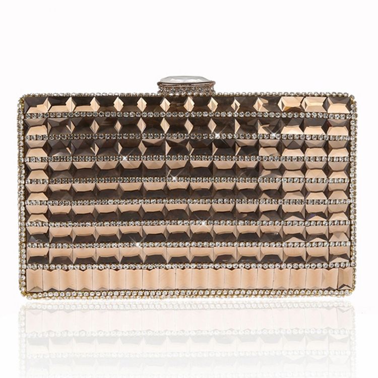 Geometrisk Rhinestone Prydnad Kvällskoppling