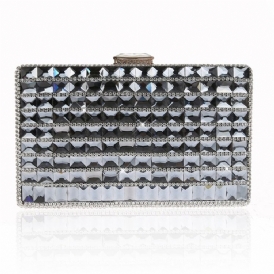 Geometrisk Rhinestone Prydnad Kvällskoppling