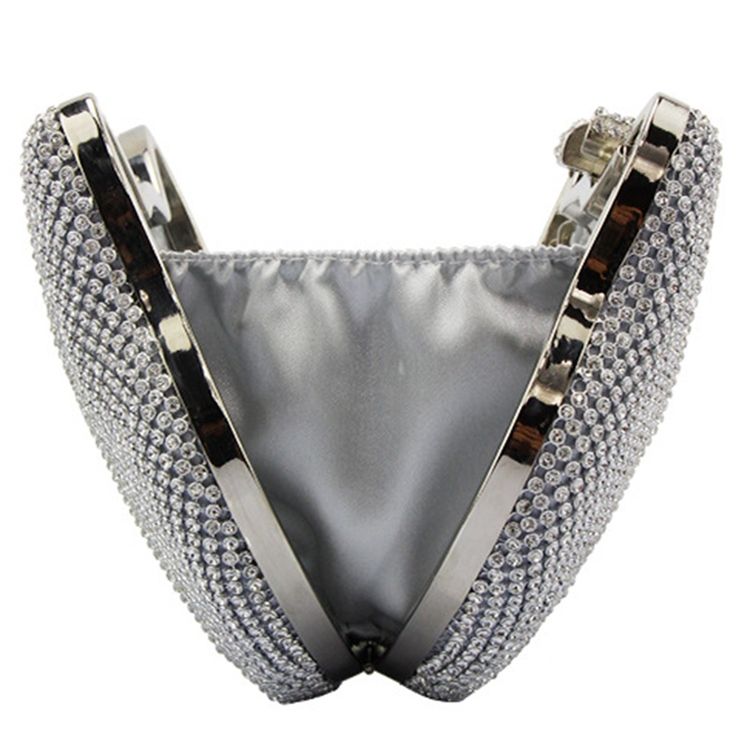 Glänsande Diamante Cat Shape Evening Clutch