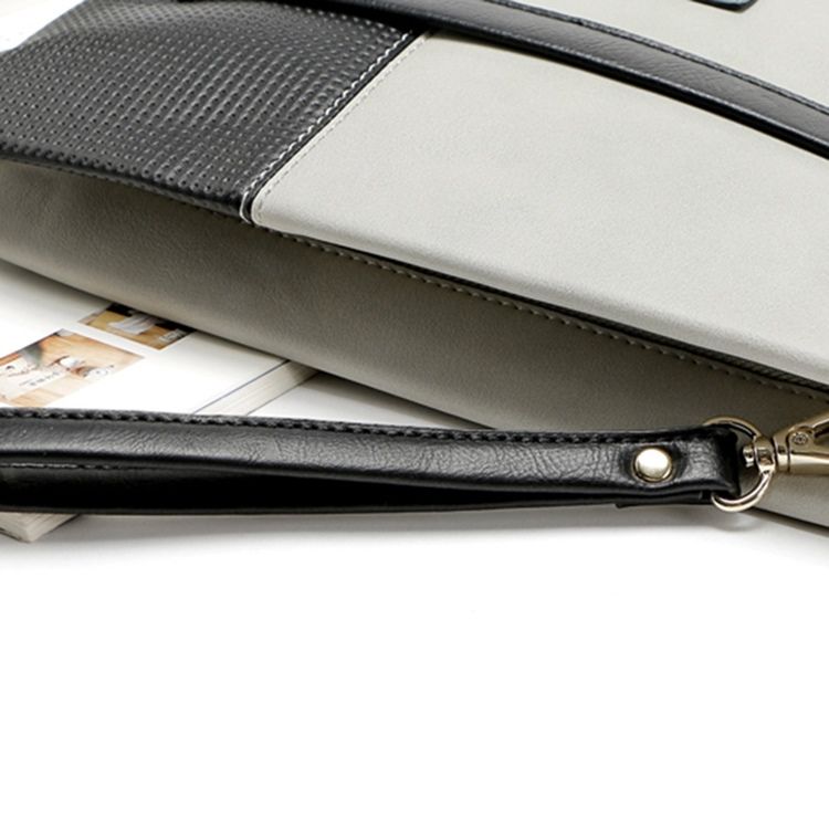 Kortfattad Color Block Dragkedja Dam Clutch