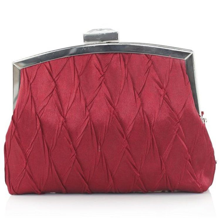 Noble Geometrisk Pläd Strass Kväll Clutch