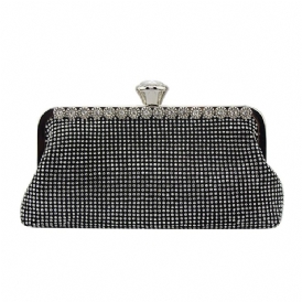 Rhinestone Dekoration Dam Clutch