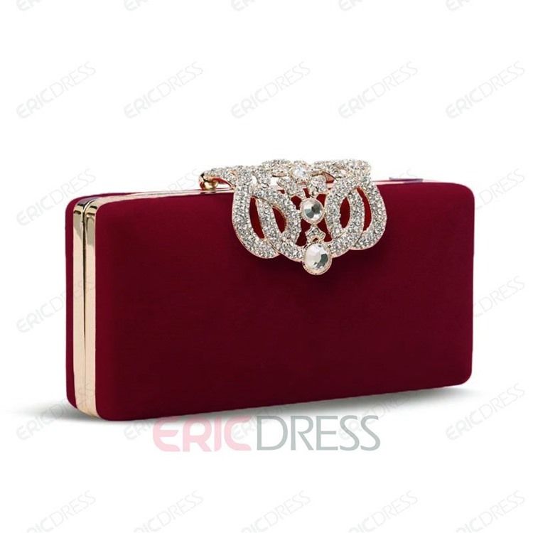 Rhinestone Dekorerad Clutch Kvällsväska