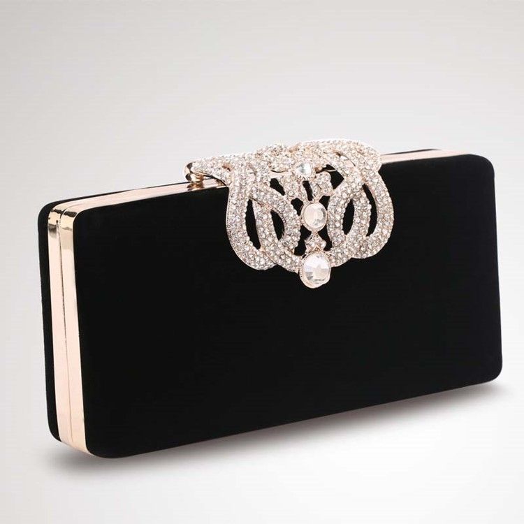 Rhinestone Dekorerad Clutch Kvällsväska