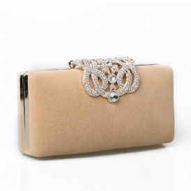 Rhinestone Dekorerad Clutch Kvällsväska