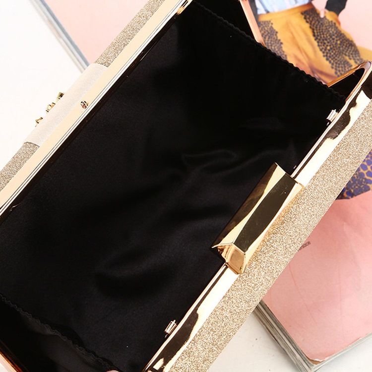 Rhinestone Mångsidiga Satin Clutches & Evening Bags