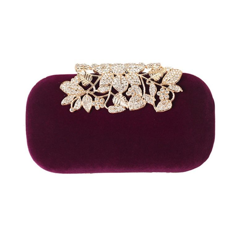 Rhinestone Rectangle Damclutches & Evening Bags