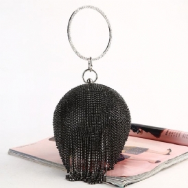 Rhinestone Runda Mångsidiga Clutches & Kvällsväskor