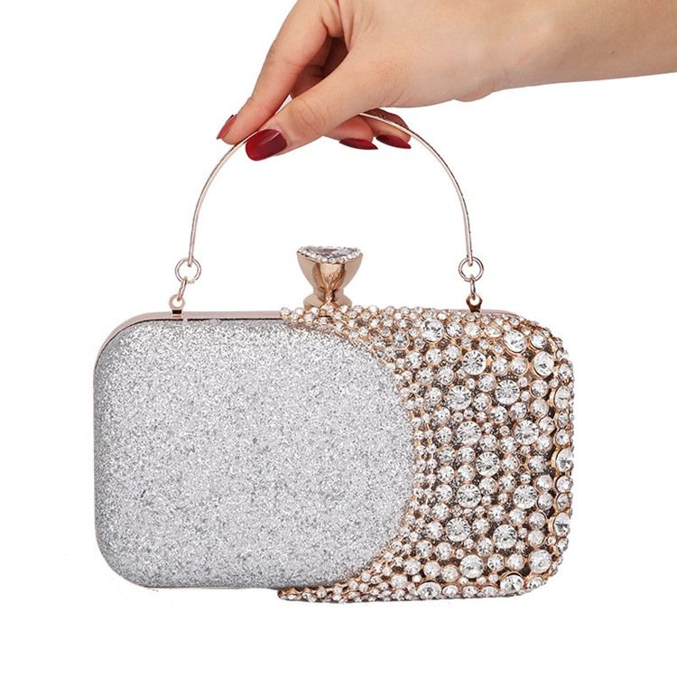 Sequin Rektangel Bankett Clutches & Evening Bags