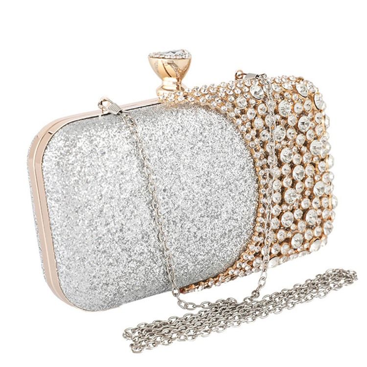 Sequin Rektangel Bankett Clutches & Evening Bags