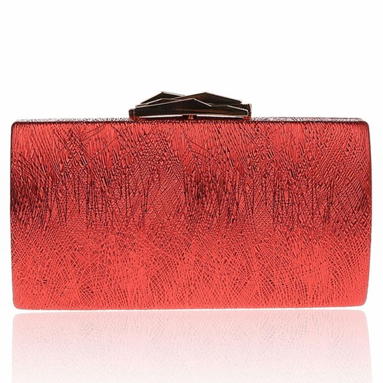 Soild Colour Chain Evening Clutch
