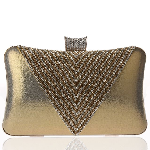 Triangel Rhinestone Evening Clutch
