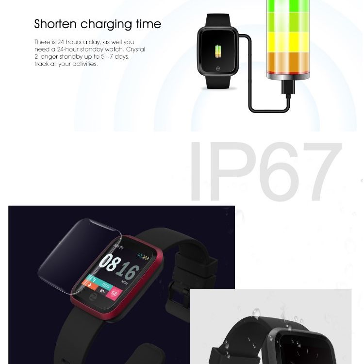 Färg High Tech Energisparande Smartwatch