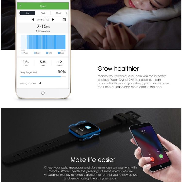 Färg High Tech Energisparande Smartwatch
