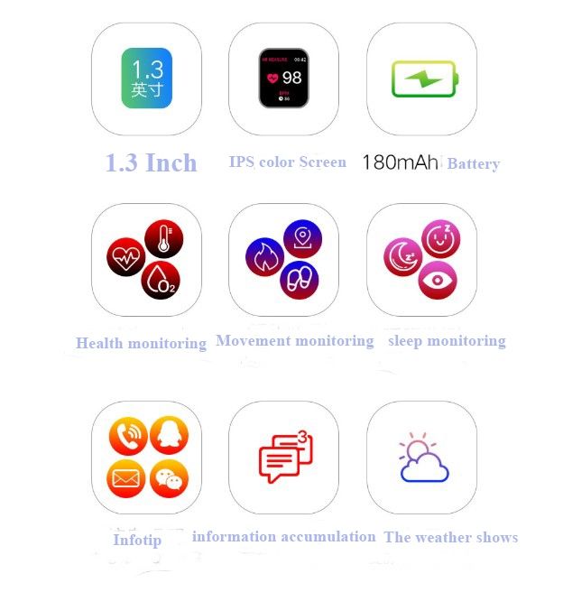 Färg Högteknologisk Smartklocka