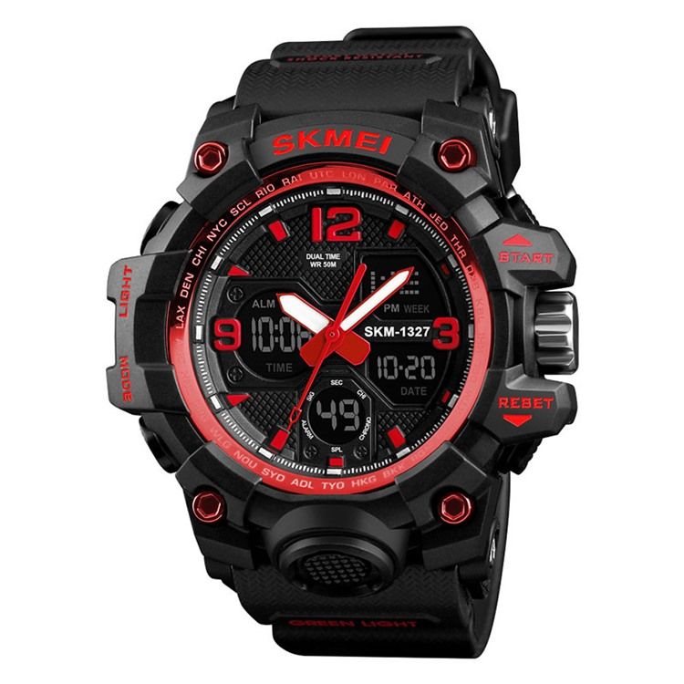 Herrsport Multi-Function Multi-Color Double Movement Herrklocka