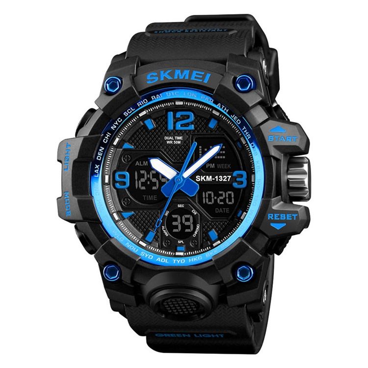 Herrsport Multi-Function Multi-Color Double Movement Herrklocka