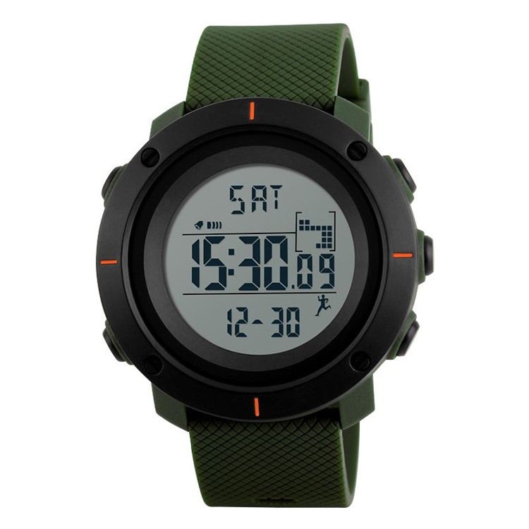 Pu Band Kalender Väckarklocka Mode Sport Vattentät Klocka