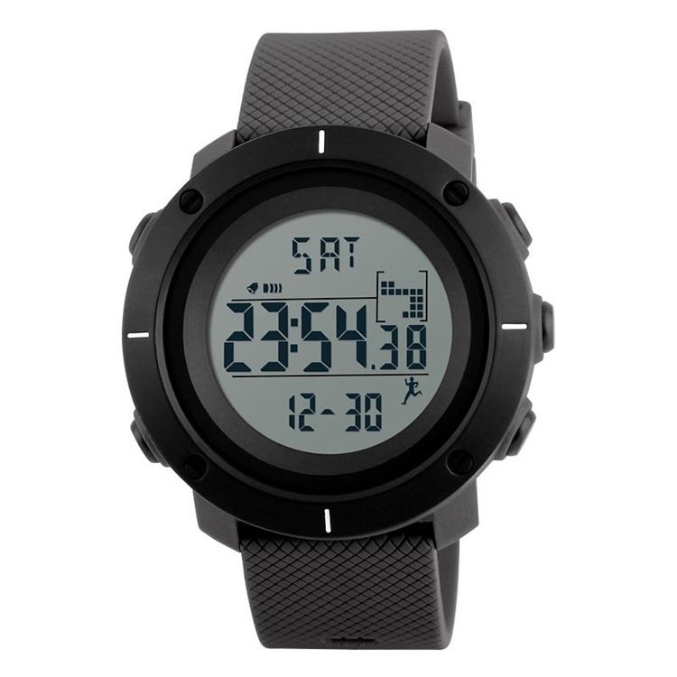 Pu Band Kalender Väckarklocka Mode Sport Vattentät Klocka