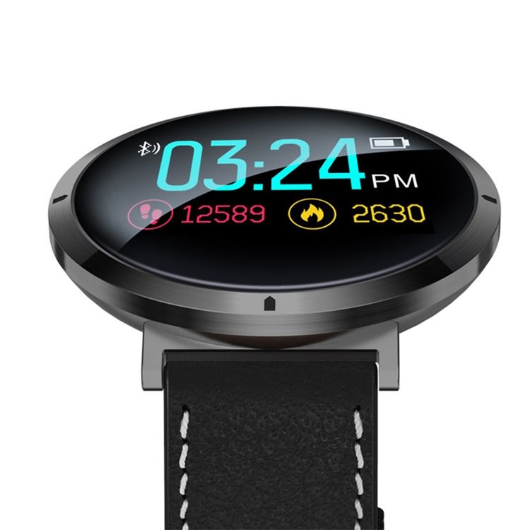 S2 Färgskärm Smart Armband Step Heart Rate Blodtryck Povement Rund Vattentät Bluetooth Smart Watch