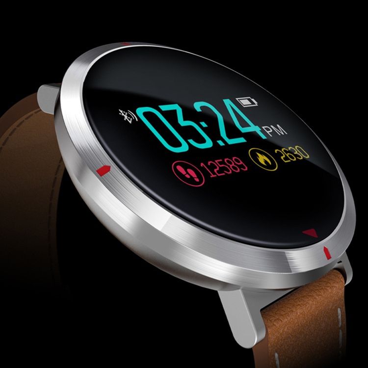 S2 Färgskärm Smart Armband Step Heart Rate Blodtryck Povement Rund Vattentät Bluetooth Smart Watch