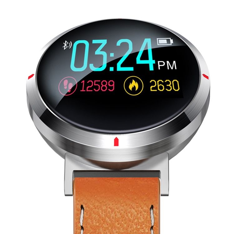 S2 Färgskärm Smart Armband Step Heart Rate Blodtryck Povement Rund Vattentät Bluetooth Smart Watch