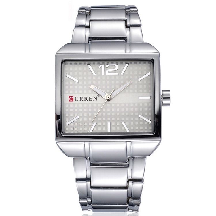 Square Time Zone Watch För Män
