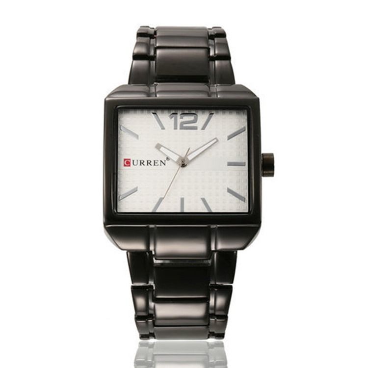 Square Time Zone Watch För Män