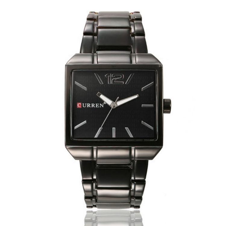 Square Time Zone Watch För Män