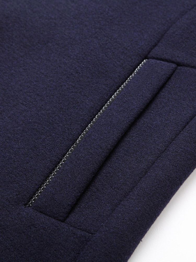 Standard Stativ Krage Ficka European Winter Coat