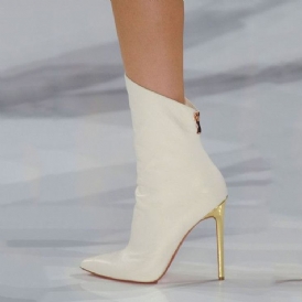 White Point Toe Ultra High Heel Stövlar Boots