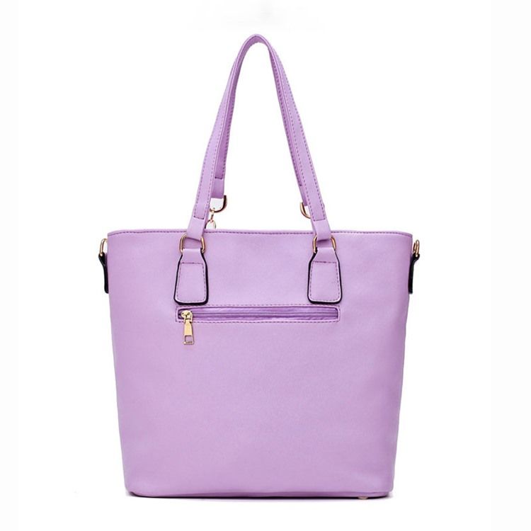 Blommig Pu Print Bag Set