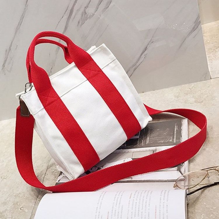 Casual Vertical Stripes Crossbody-Väska För Kvinnor