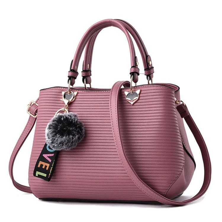 Modetråd Pu Plain Square Tote Bags