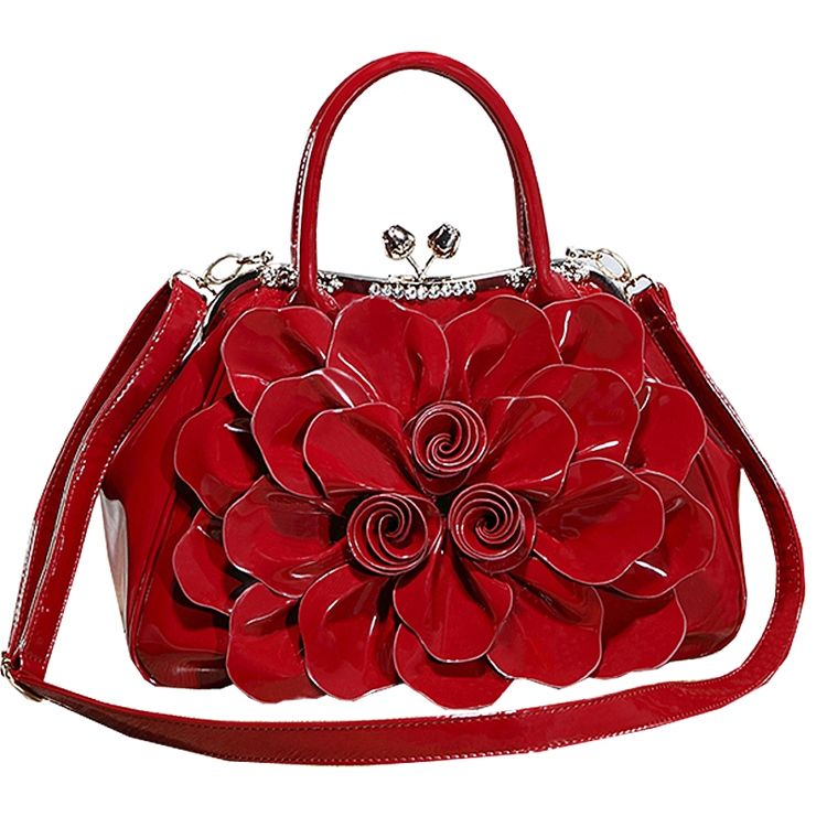 Ol Diamante Floral Handväska