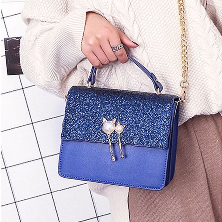 Pu Sequin Beads Flap Tygpåsar