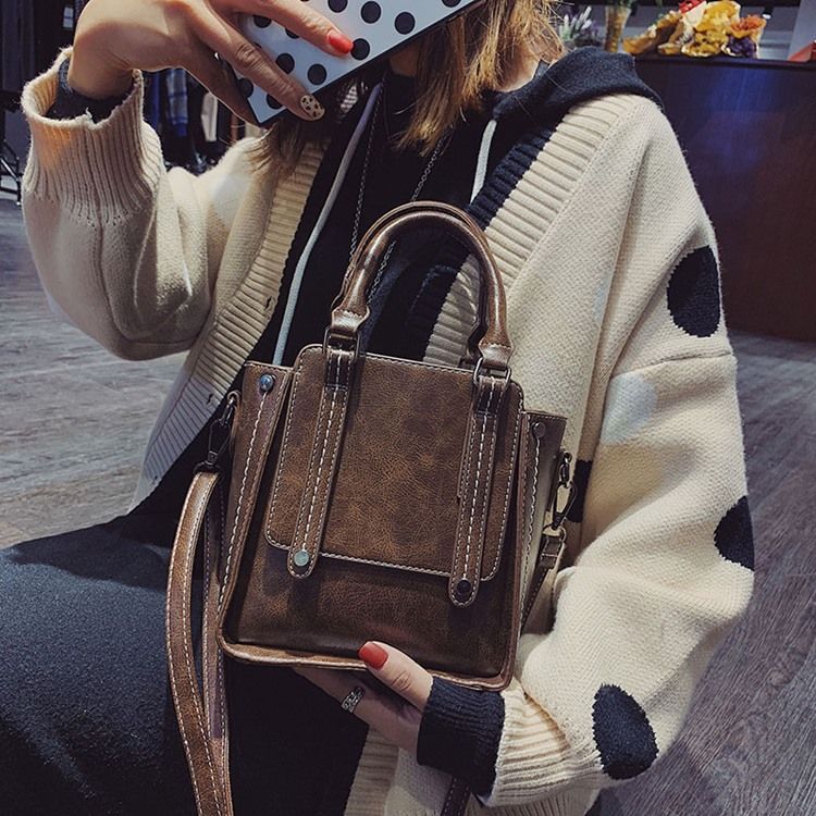 Tråd Pu Koreansk Crossbody-Väska