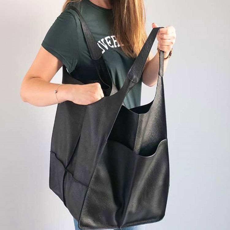 Vanliga Pu Fatformade Tygpåsar För Kvinnor
