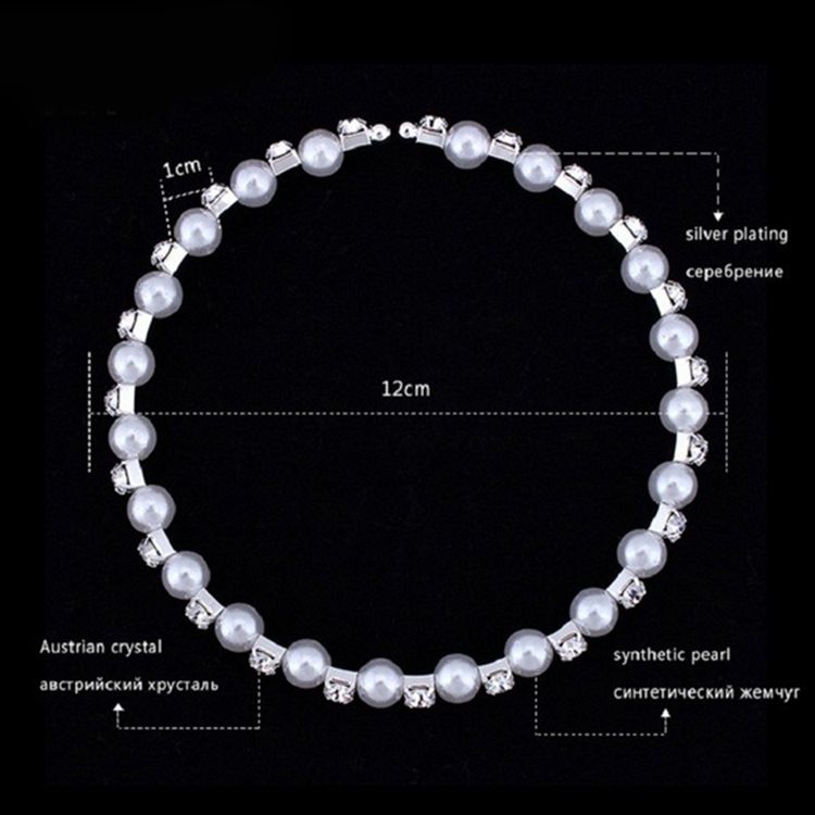 8 mm Pärlbröllopssmyckeset