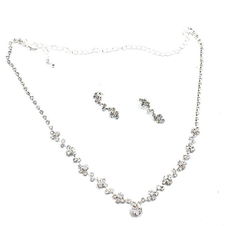 Bröllop Rhinestone Smycken Set