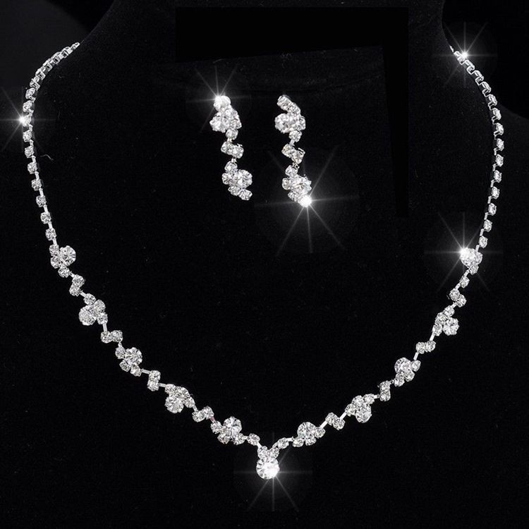 Bröllop Rhinestone Smycken Set