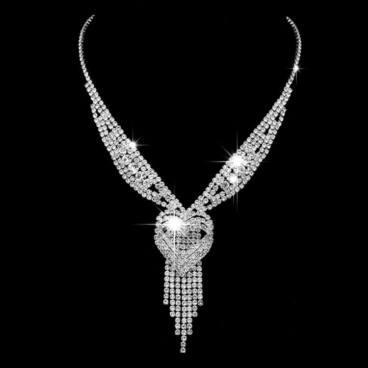Diamante Romantiska Bröllopssmycken