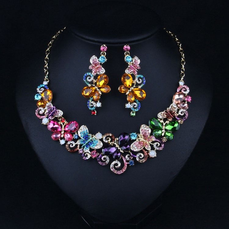 Djurhalsband Prom Smycken Set