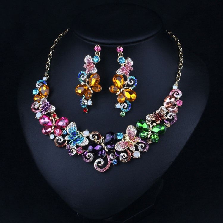 Djurhalsband Prom Smycken Set