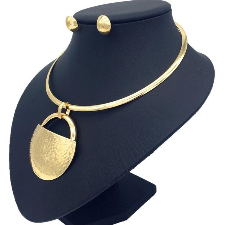 Golden Nigeria Stil Smyckesset