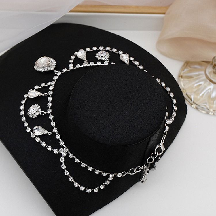Halsband Diamante Engagement Smycken Set